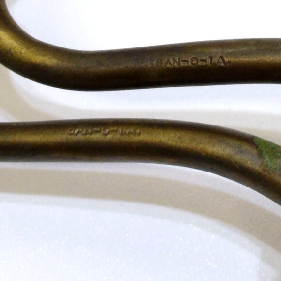 Art Brass Co. San-O-La Brass Bathroom Shelf Support Antique Wall Mount Brackets - Picture 8 of 11